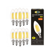 E14 LED Filament Candle Bulbs 4W