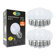 SPHERICAL LED E27 1W 230V WARM WHITE 3000K