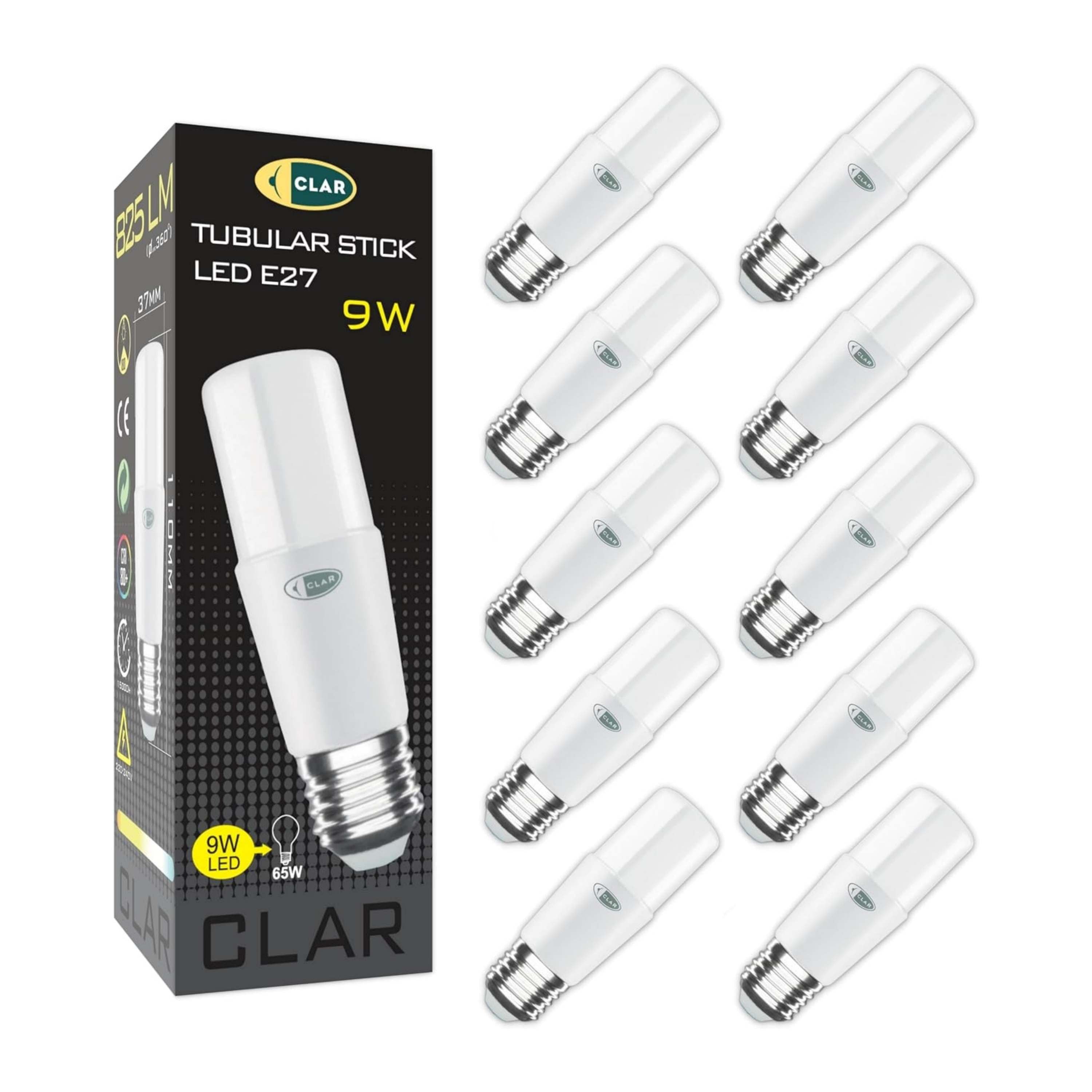 LED-Röhrenlampe 9W E27, E27-Glühbirne