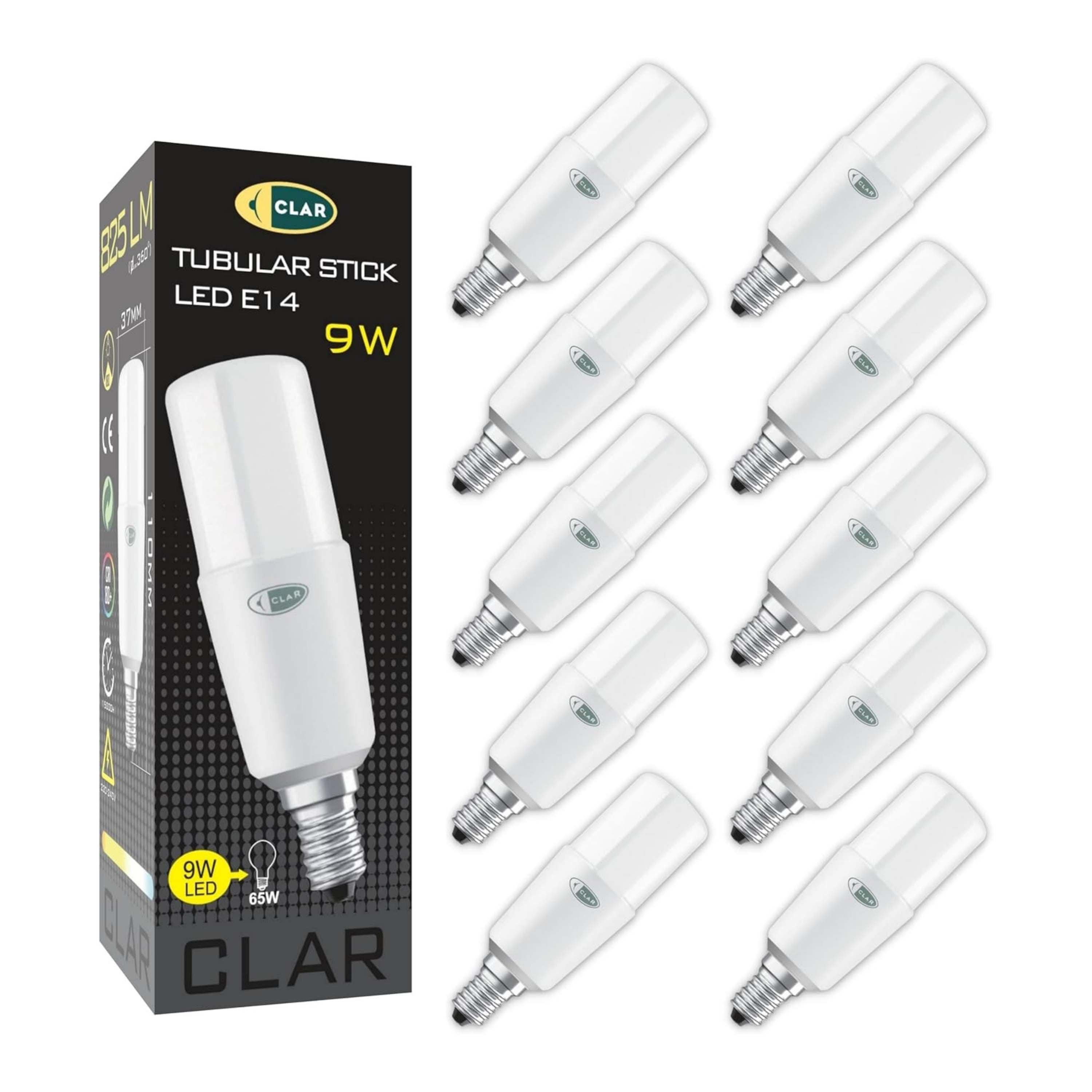 Bombillas LED E14 9W Tubular