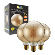 GLOBE Ø125 VINTAGE AMBER DIMMBAR 5W E27