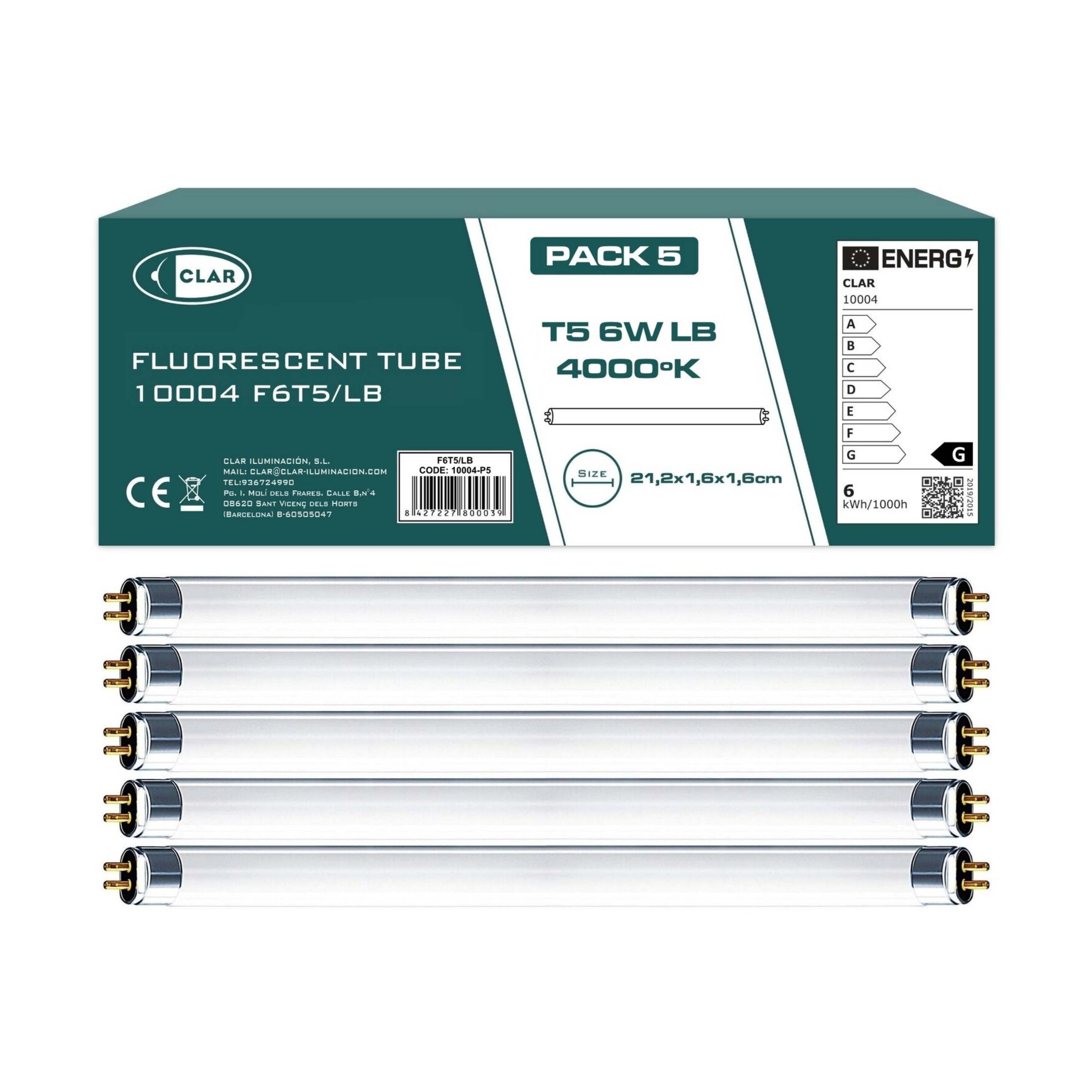 T5 6W Miniature Fluorescent Tube