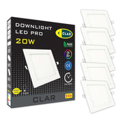 Downlight LED Empotrable 20W Cuadrado
