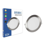 Downlight LED Empotrable Plata 20W Redondo 1600lm