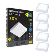 Square 20W Surface Mount LED Downlight