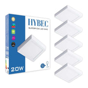 Square Surface LED Downlight 20W 1600lm.