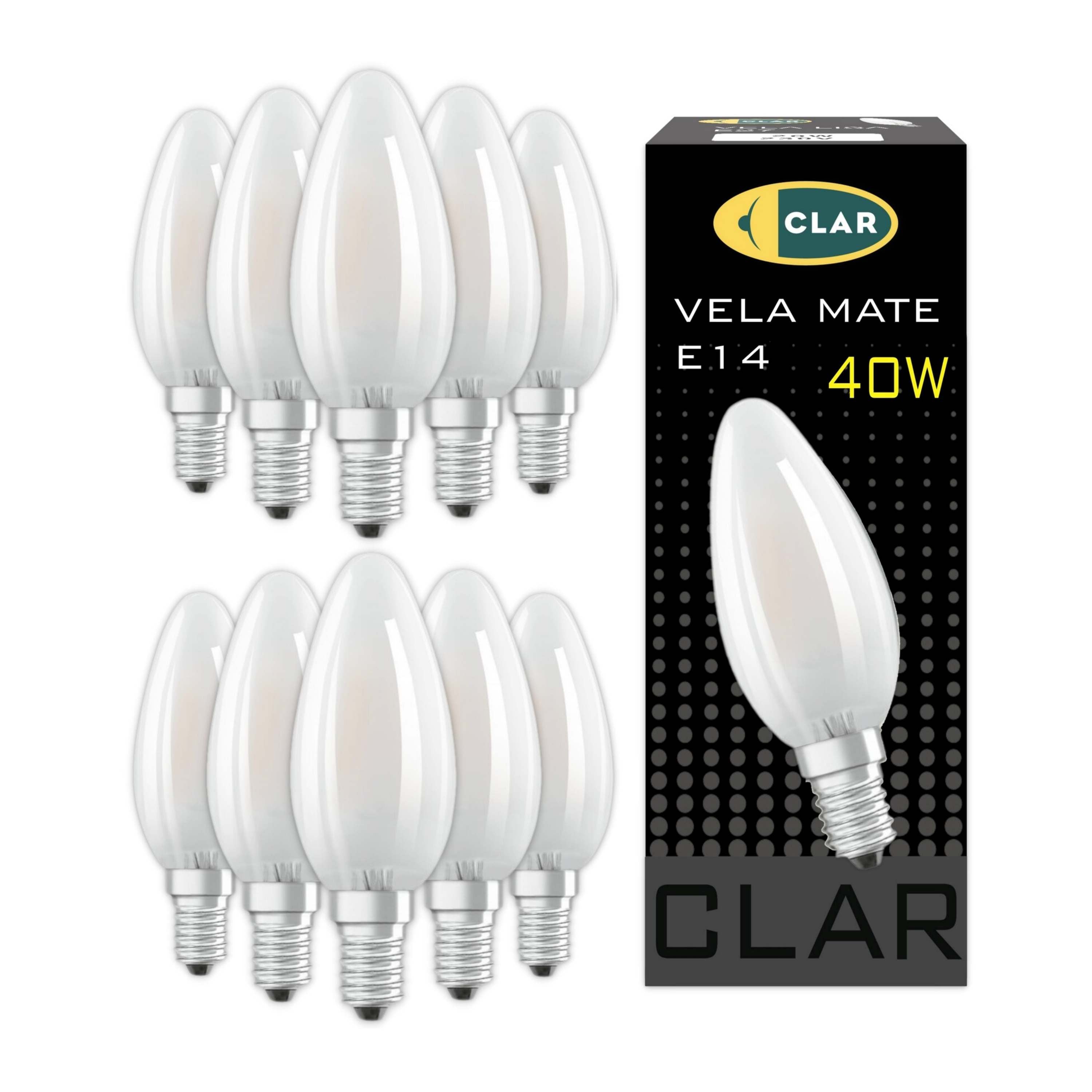 Clear Candle Bulb E14 40W