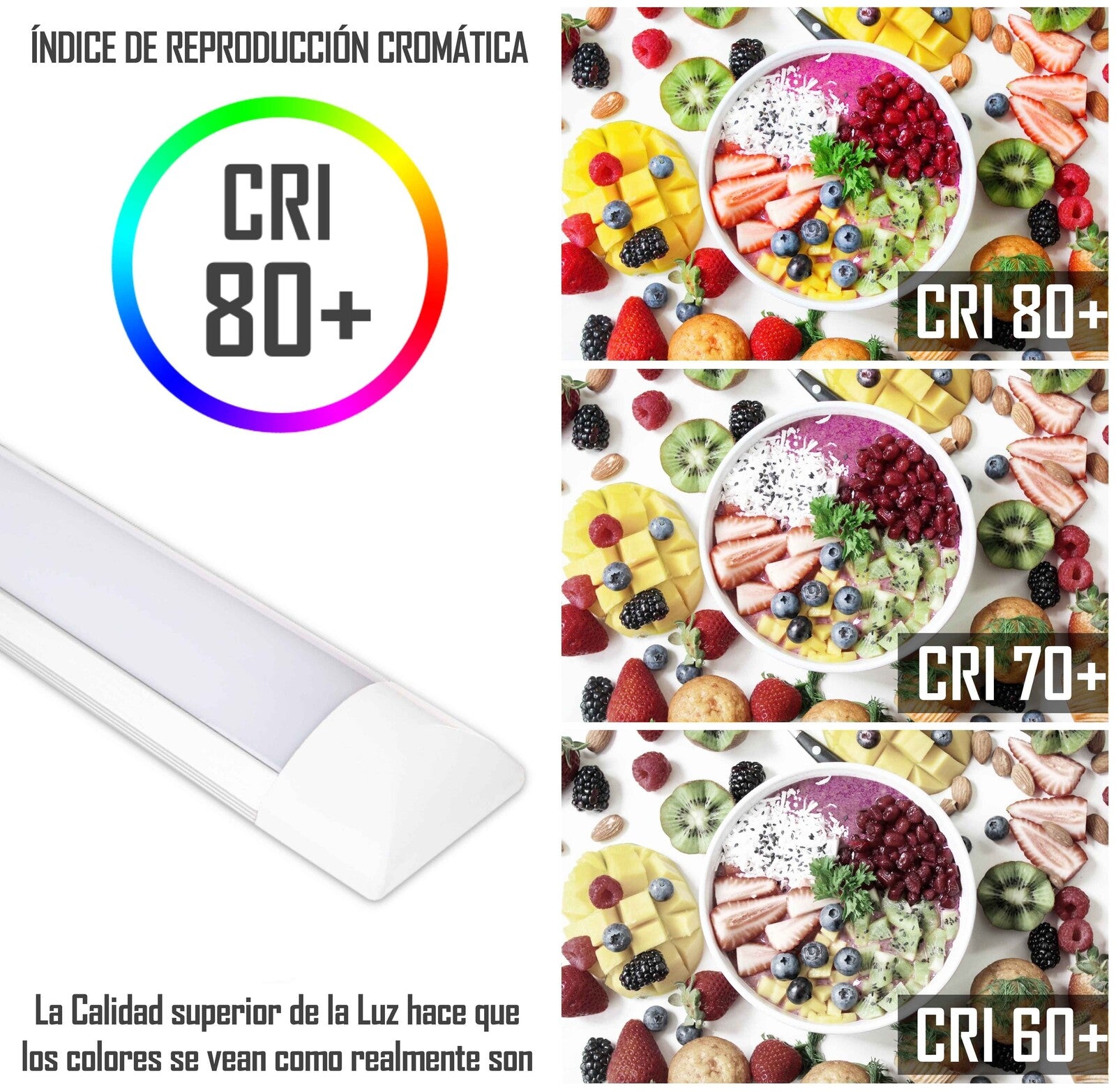 Barra Lineal LED 120cm, Sirio LED 36W
