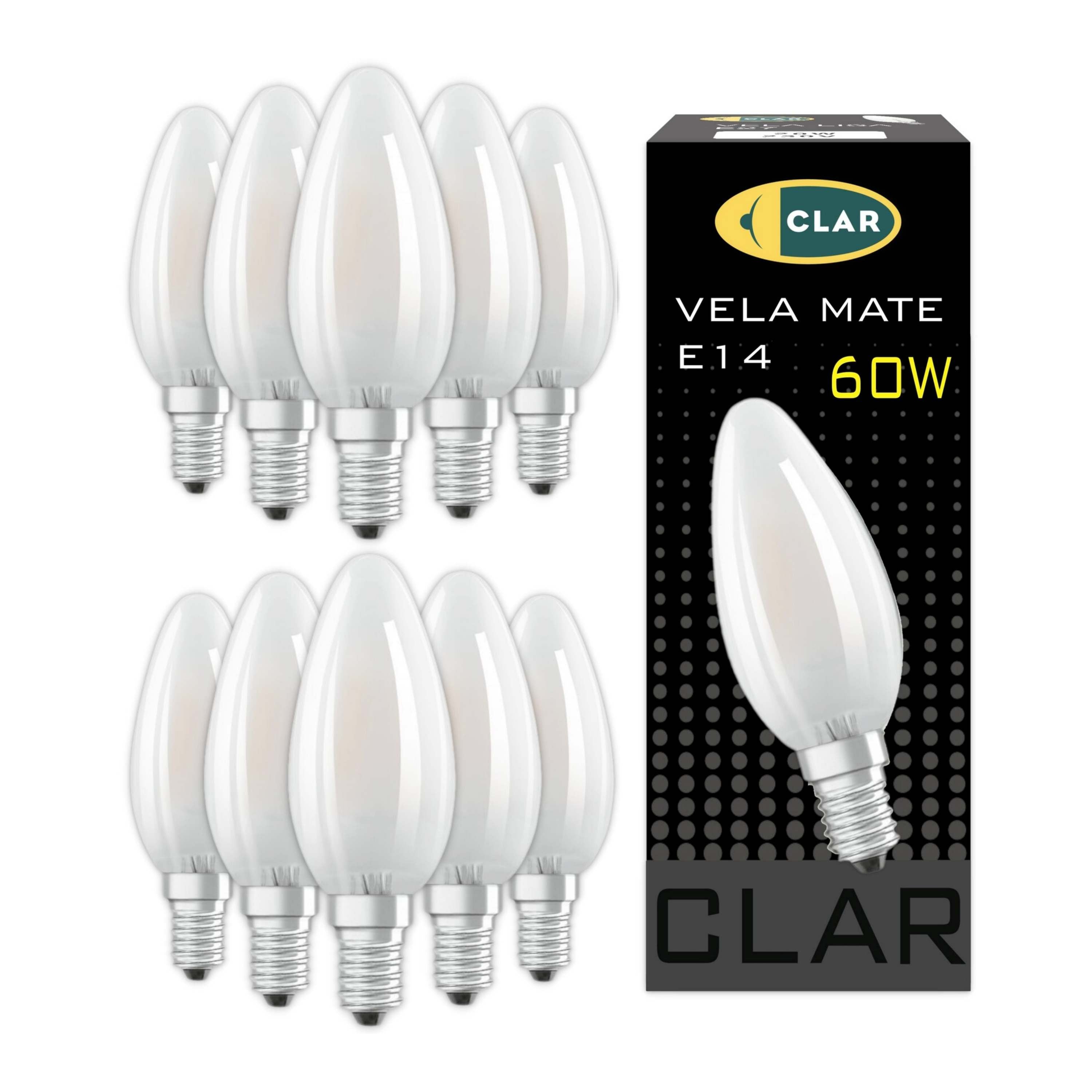E14 60W Clear Candle Bulb