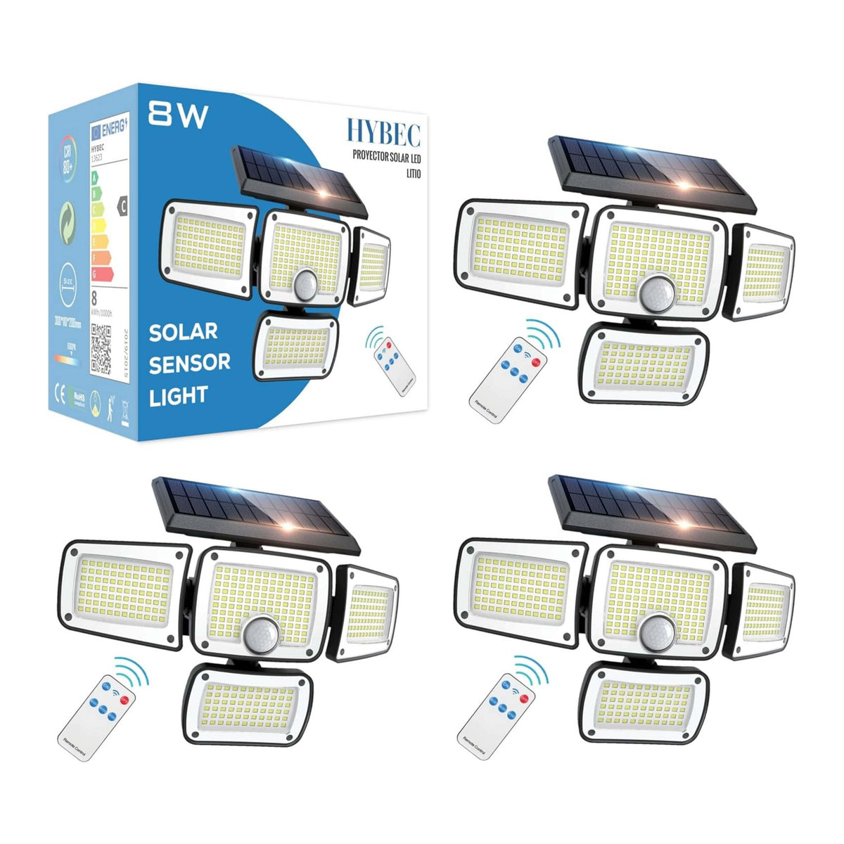 Focos LED Exterior Solar 1200lm