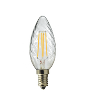 Bombilla Filamento E14 4W, Vela LED Filamento