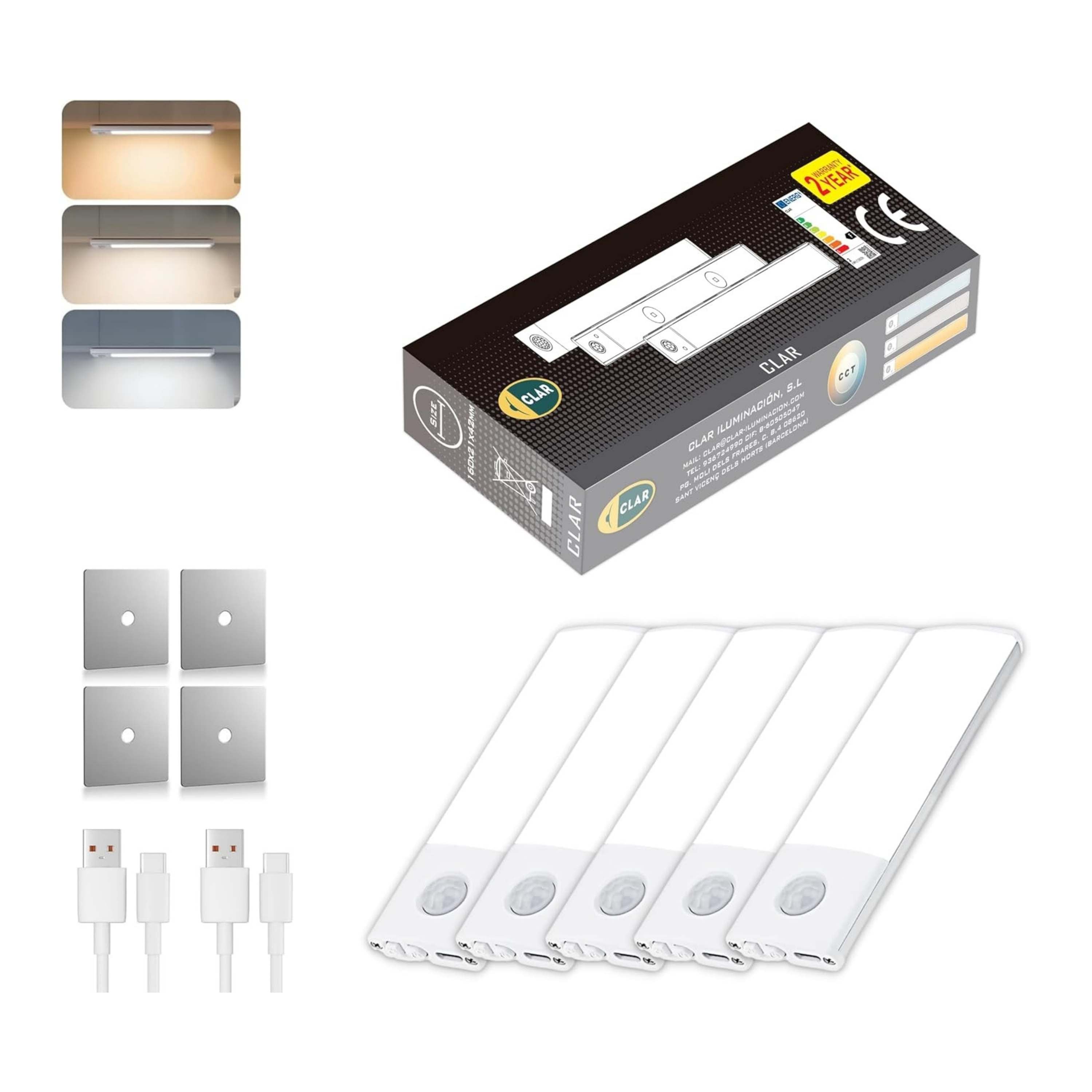 Closet Lights with Sensor, 10 cm LED Closet Lights