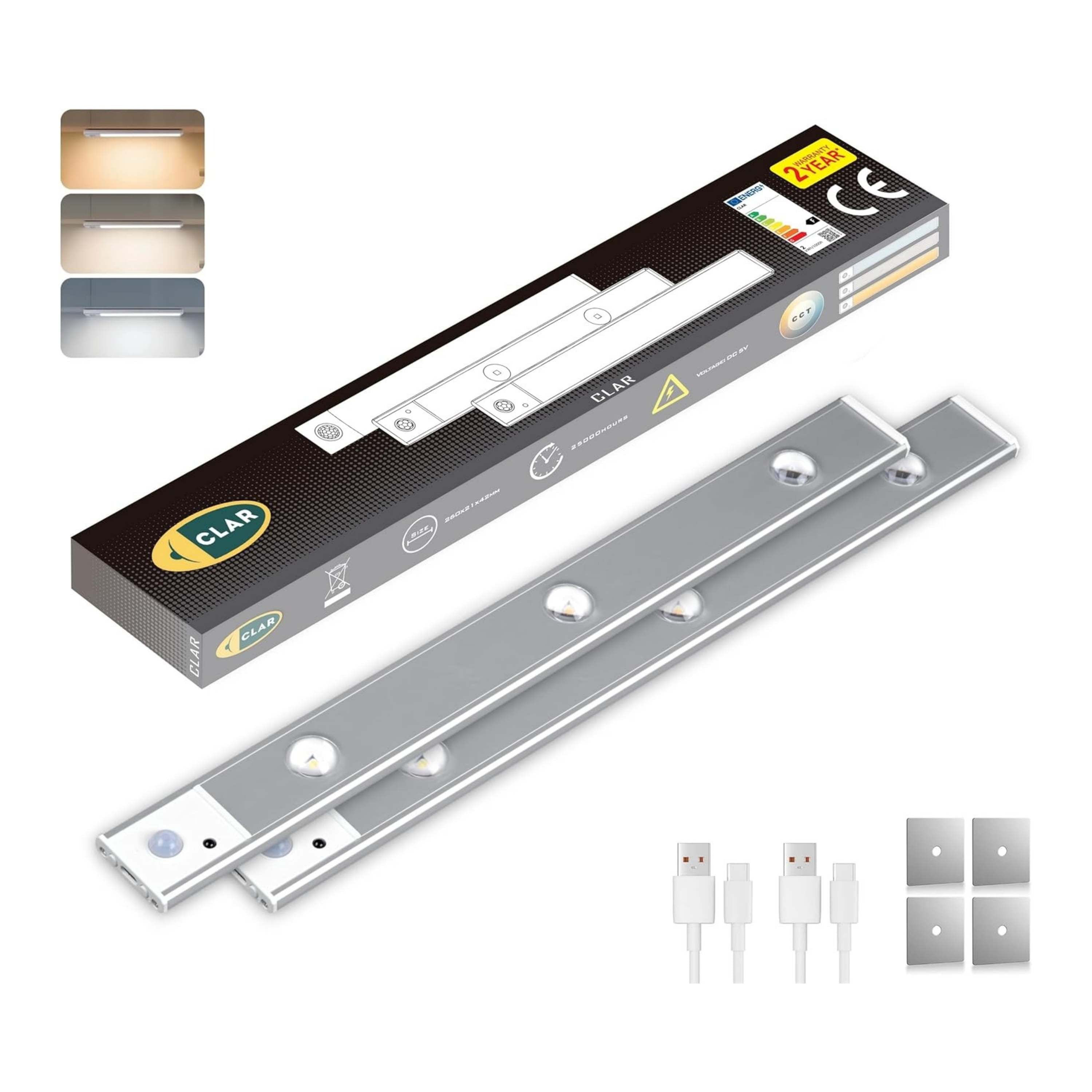 Wardrobe Lights with Sensor, LED Cabinet Lights 40 cm