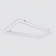 Marco empotrable blanco 20007 para panel LED de formato 120 × 30 cm