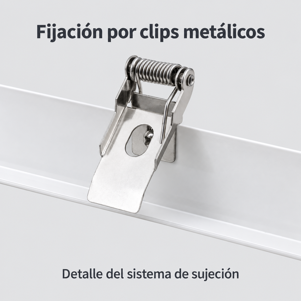 Clip metálico de fijación del marco empotrable 20010