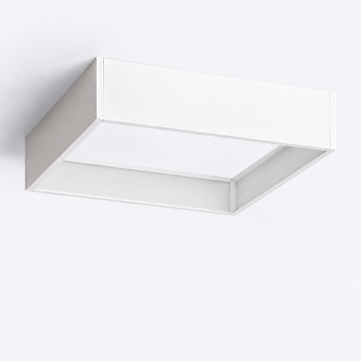 Marco de superficie blanco por encaje para panel LED de 60 × 60 cm