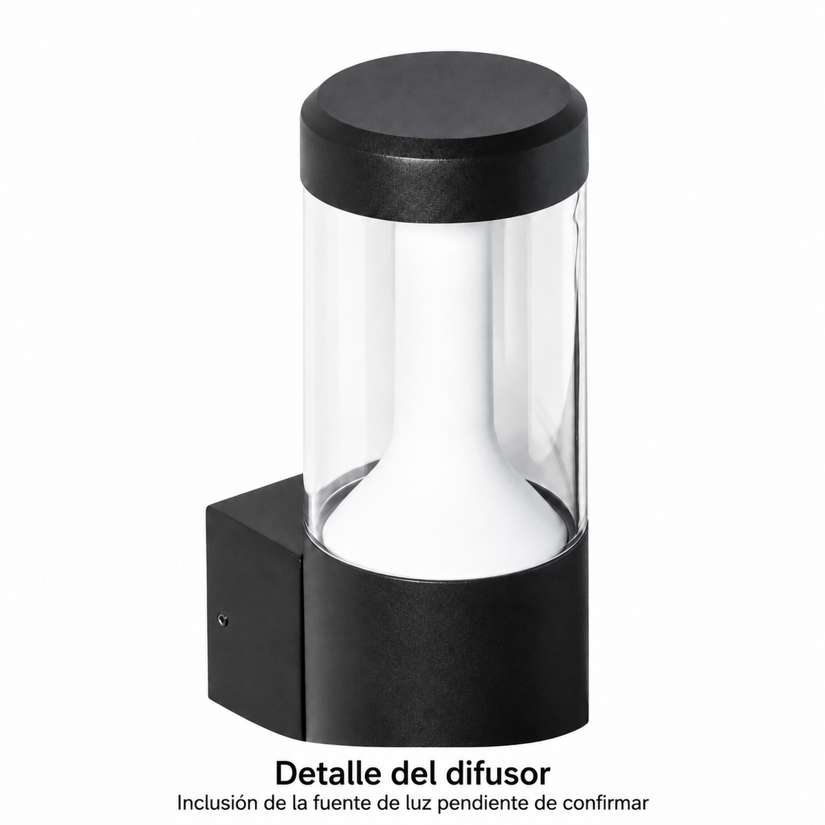 Detalle del difusor; inclusión de la fuente de luz pendiente de confirmar