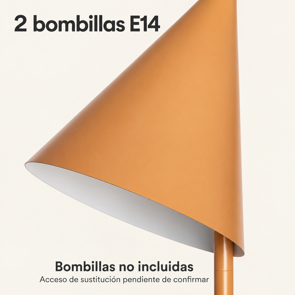 Lámpara de pie LedsCome 20039, detalle de la fuente de luz y uso
