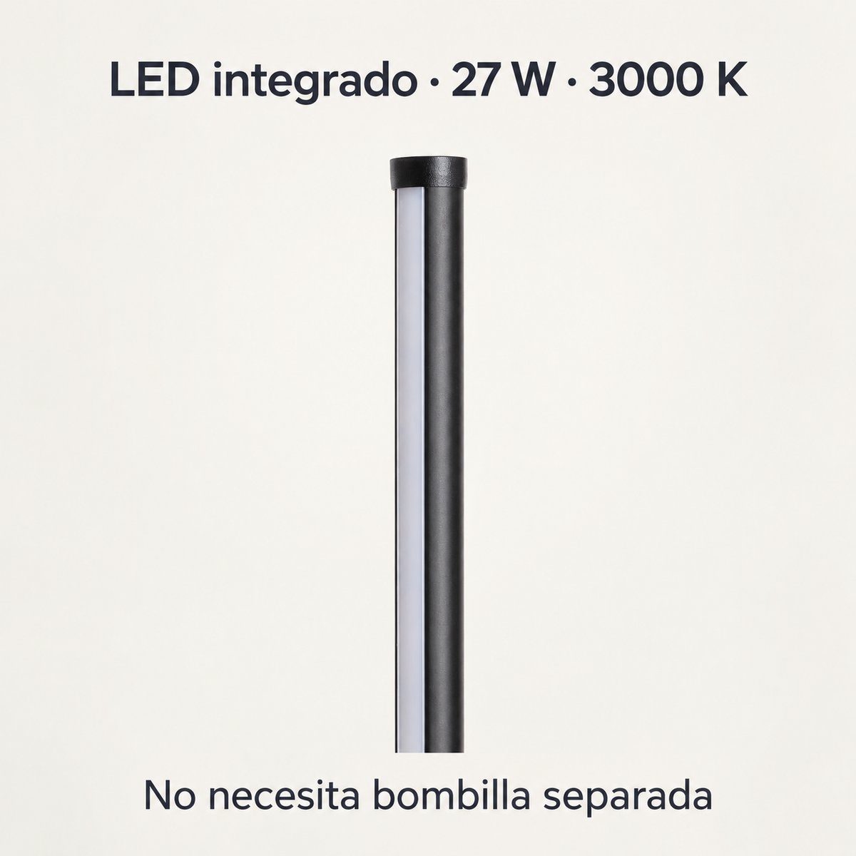 Lámpara de pie LedsCome 20040, detalle de la fuente de luz y uso