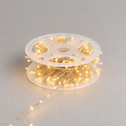 Guirnalda para árbol de Navidad de 18 m con 500 LED 2700K, luz encendida