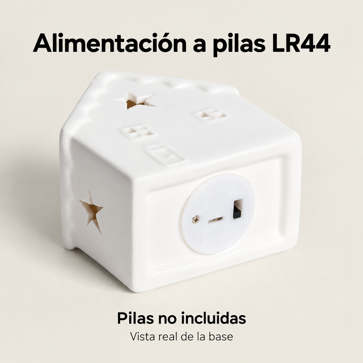 20057 Base real y alimentación a pilas LR44 no incluidas