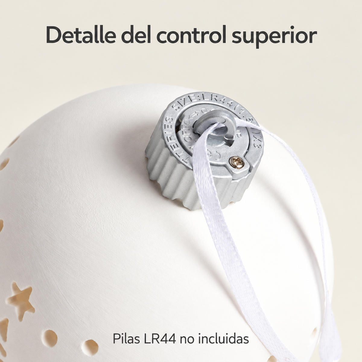 20058 Control superior y alimentación a pilas LR44 no incluidas