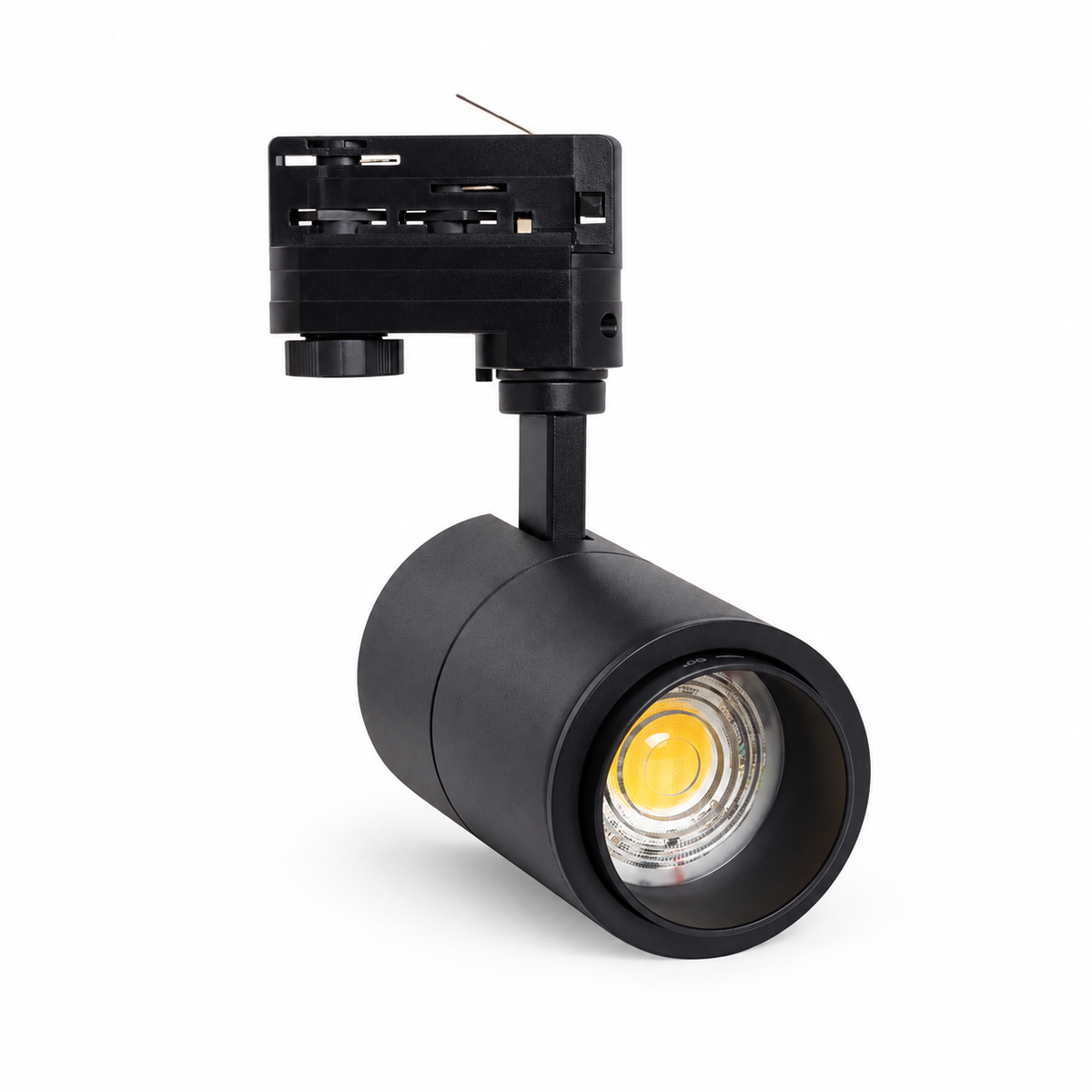 Foco LED de carril trifásico negro 20W LedsCome 20087