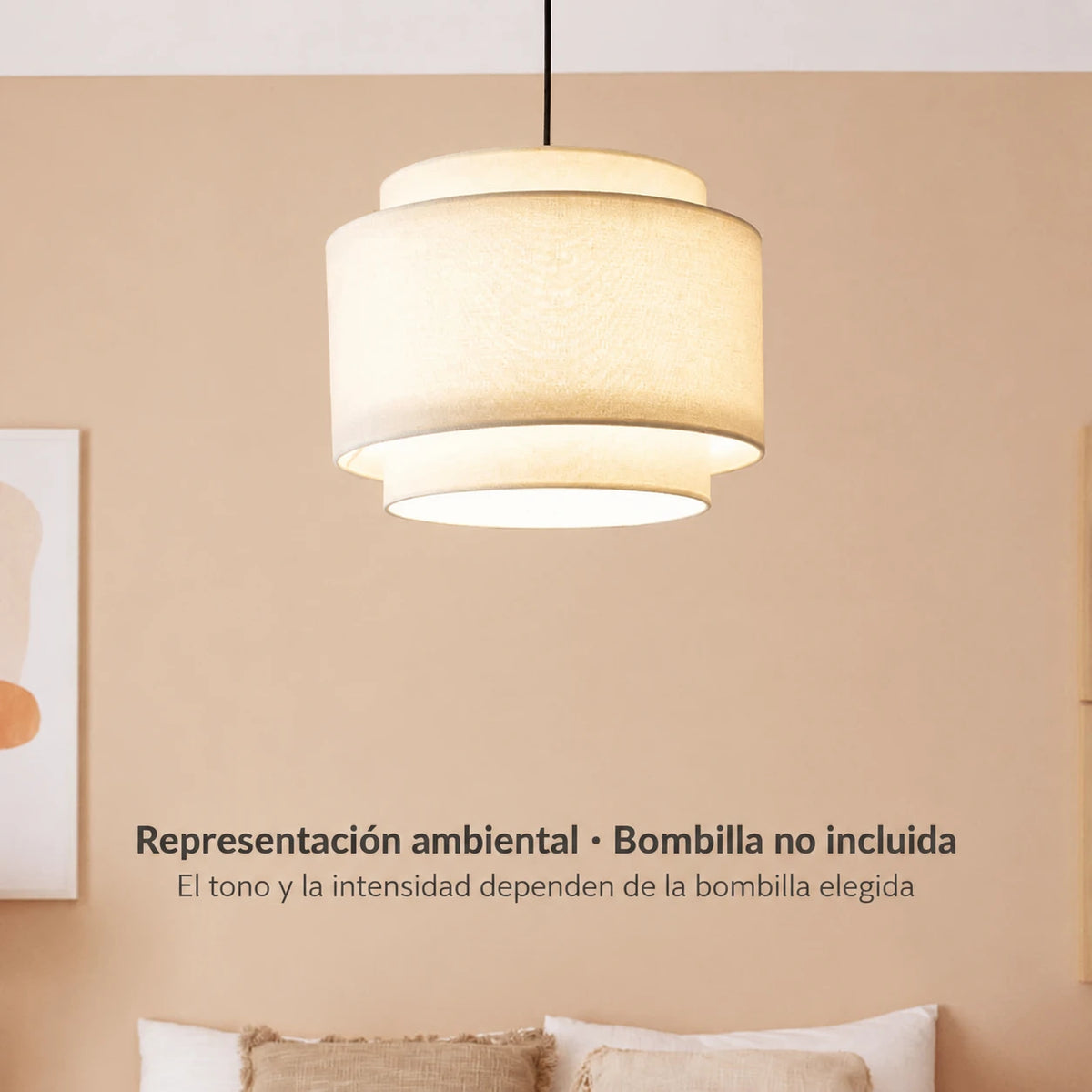 Representación ambiental de lámpara 20094; bombilla E27 no incluida