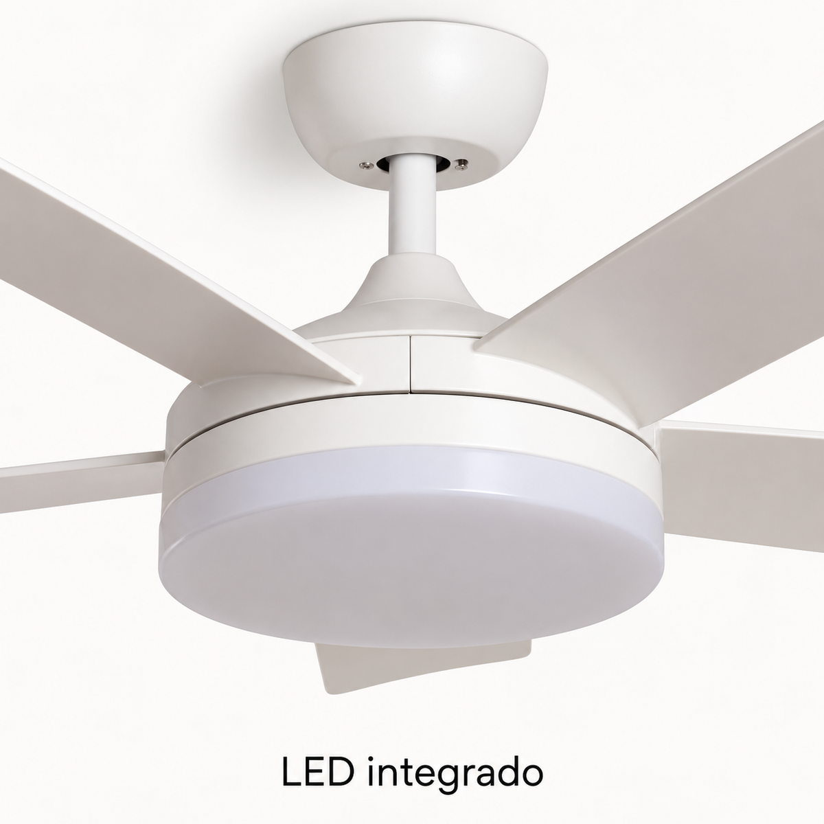 Ventilador de techo 20168, detalle exterior del sistema LED integrado