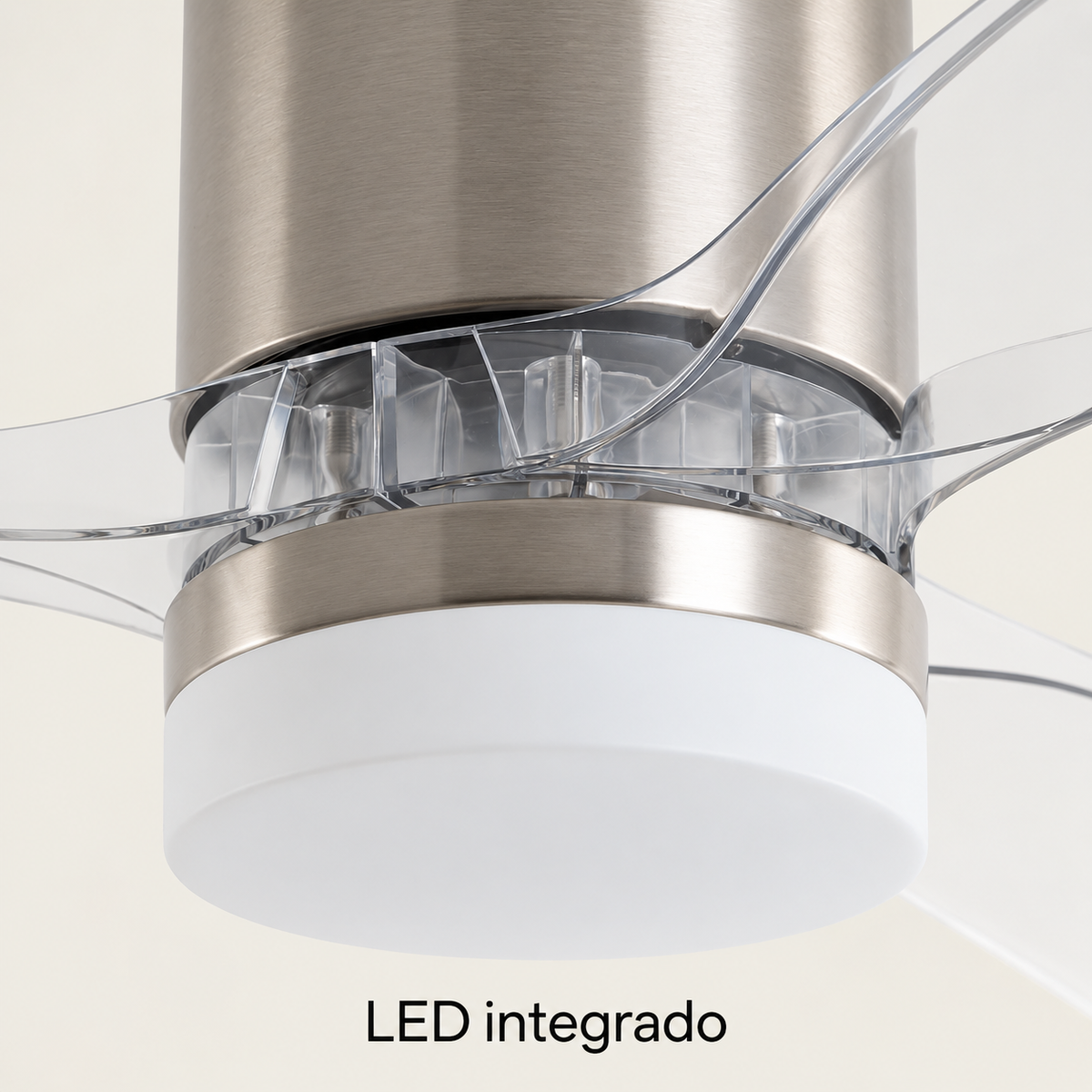 Ventilador de techo 20170, detalle exterior del sistema LED integrado