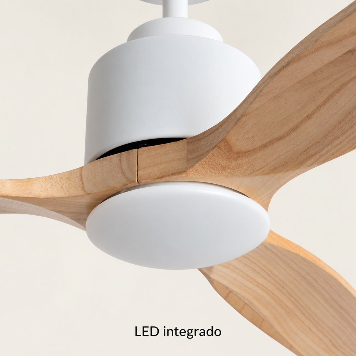 Ventilador de techo 20171, detalle exterior del sistema LED integrado