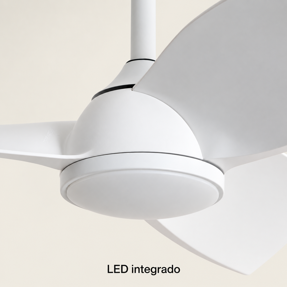Ventilador de techo 20172, detalle exterior del sistema LED integrado