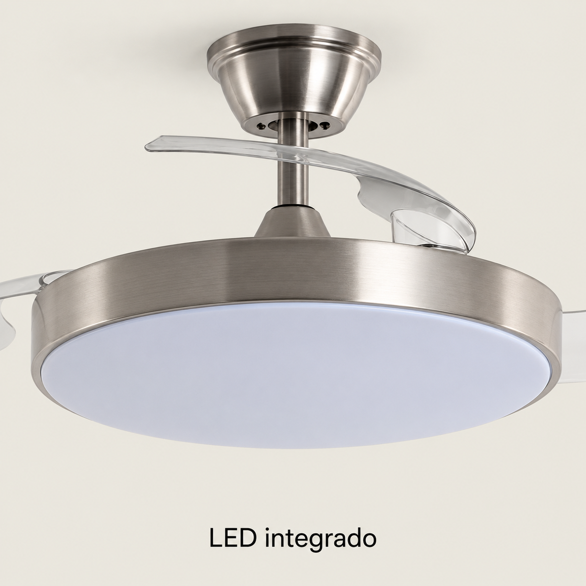 Ventilador de techo 20173, detalle exterior del sistema LED integrado