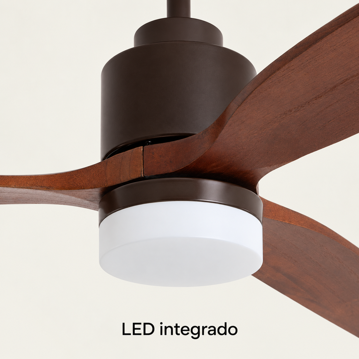 Ventilador de techo 20175, detalle exterior del sistema LED integrado