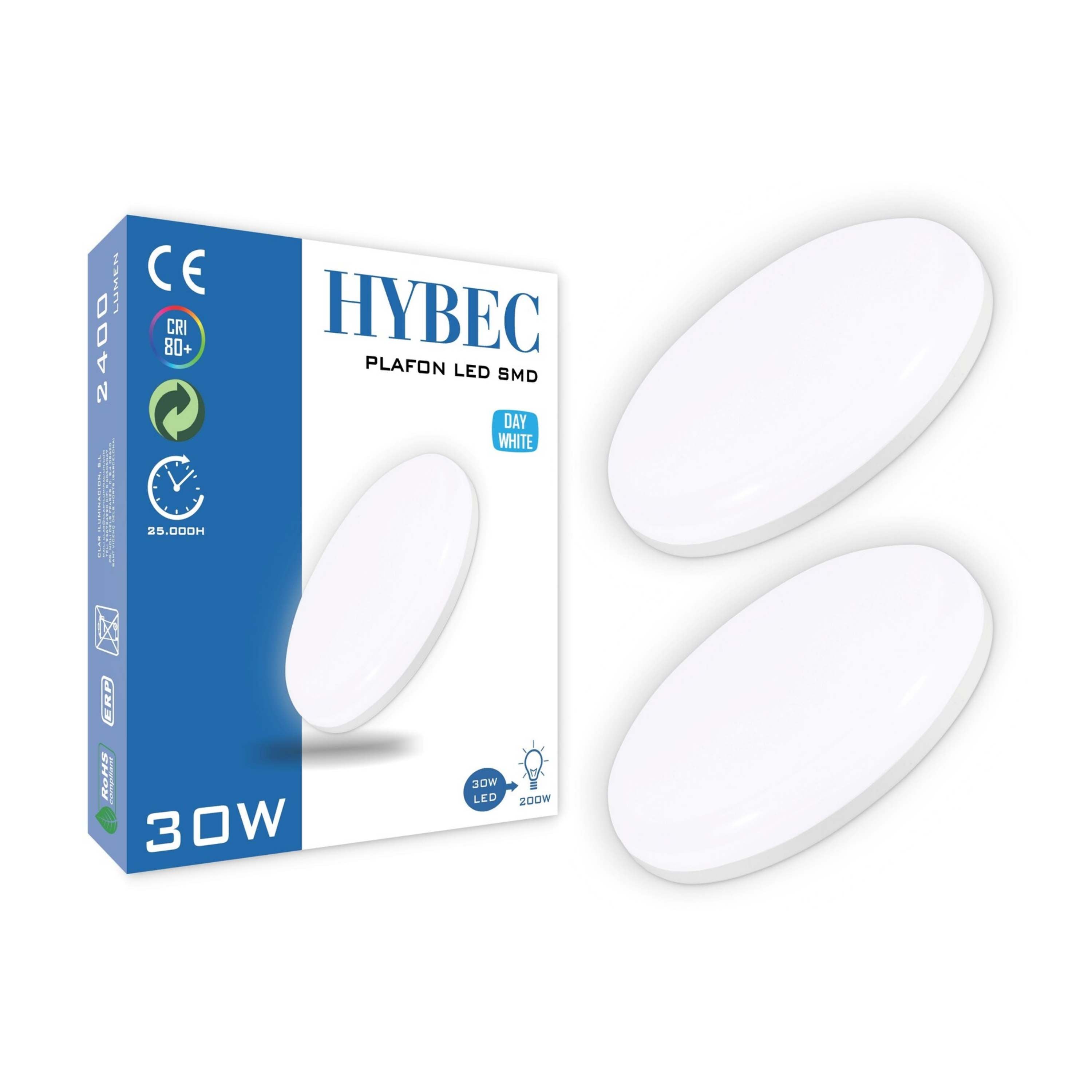 Plafon LED Techo baño 30W Circular Ø185 mm