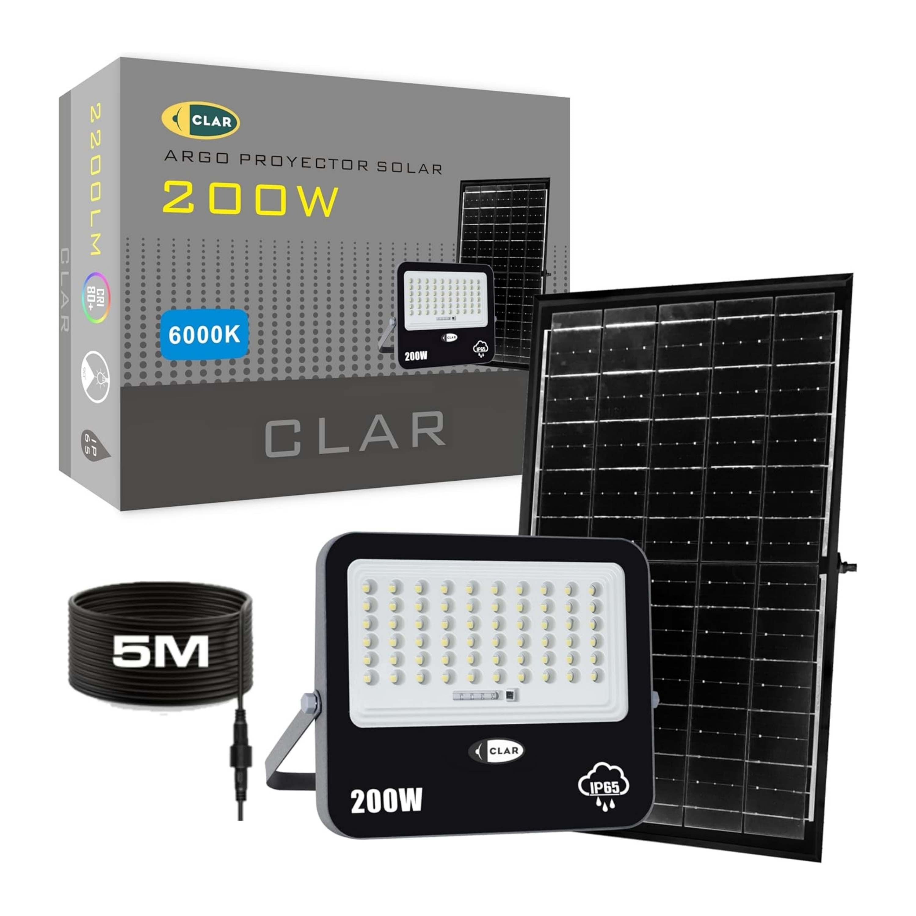 Proyecto Led Exterior Solares, Lampara Solar Exterior Jardin, 200W