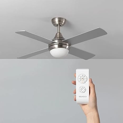 Ventilador de Techo con Luz (Ní­quel, 110 cm)