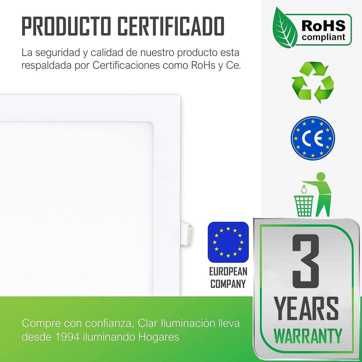 Downlight LED Empotrable 20W