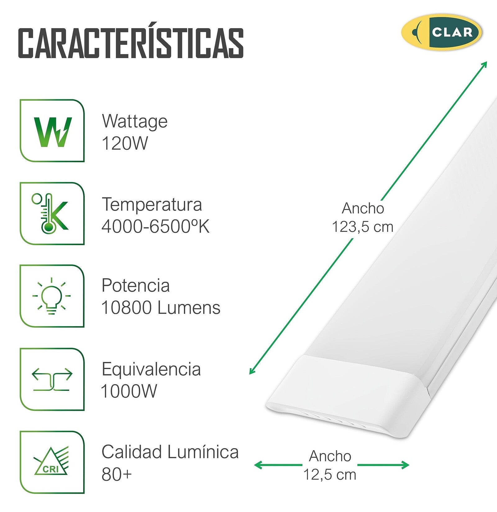 Draco Luminaria LED 120cm 120W