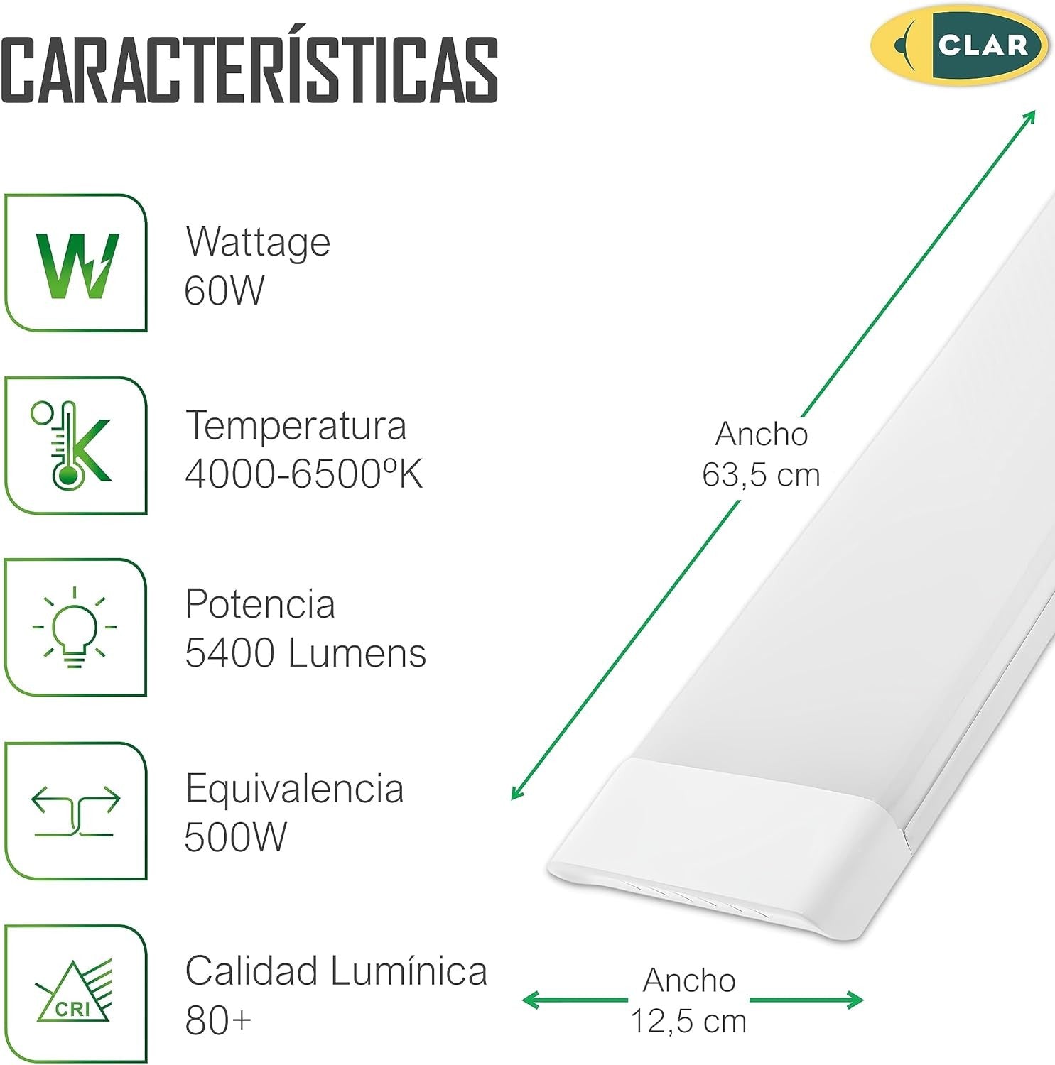 Draco Luminaria LED 60cm 60W