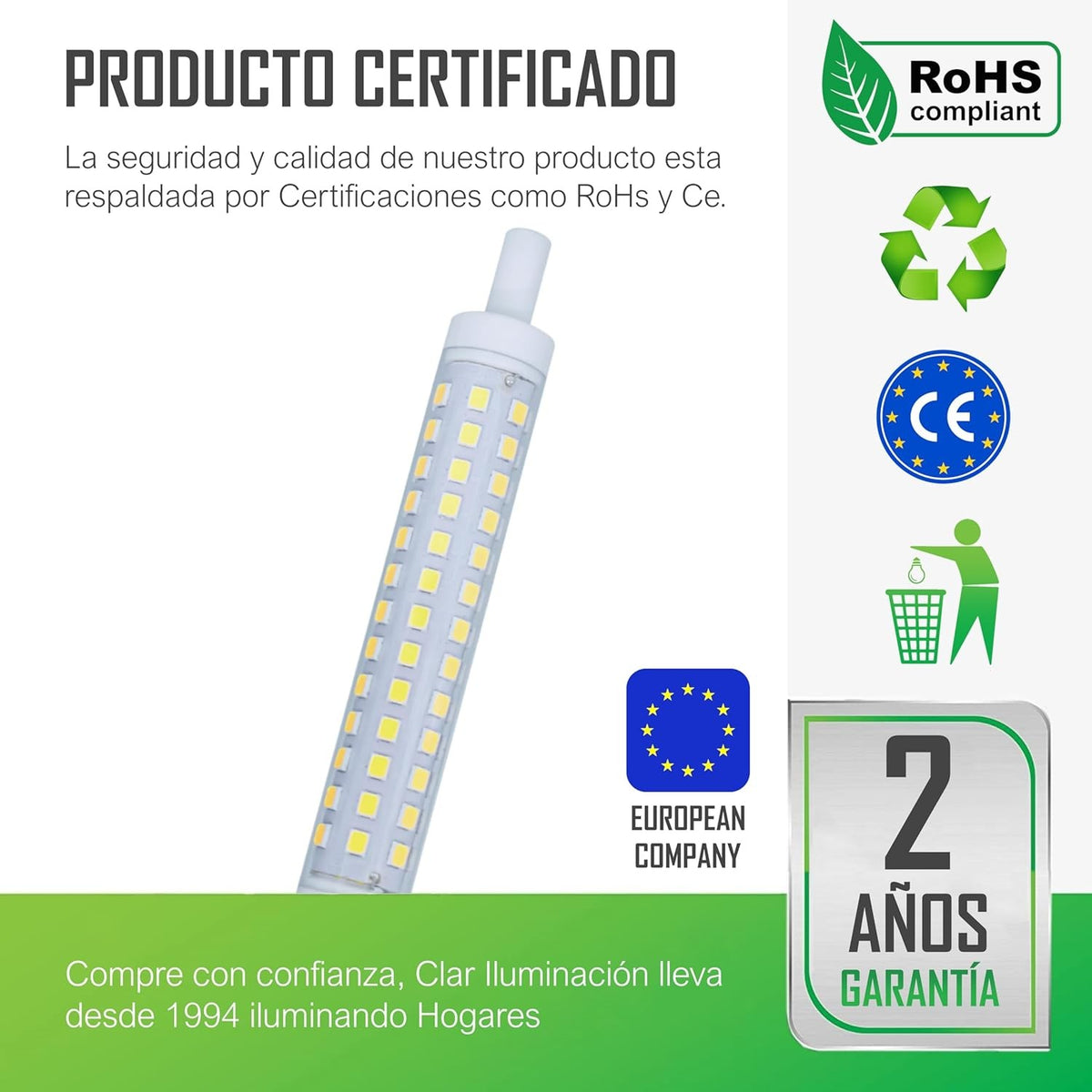 Bombillas R7S LED 12W