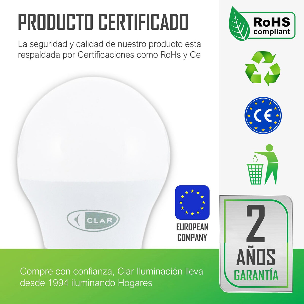 LED-Lampen E27 6W Matt Klein G45
