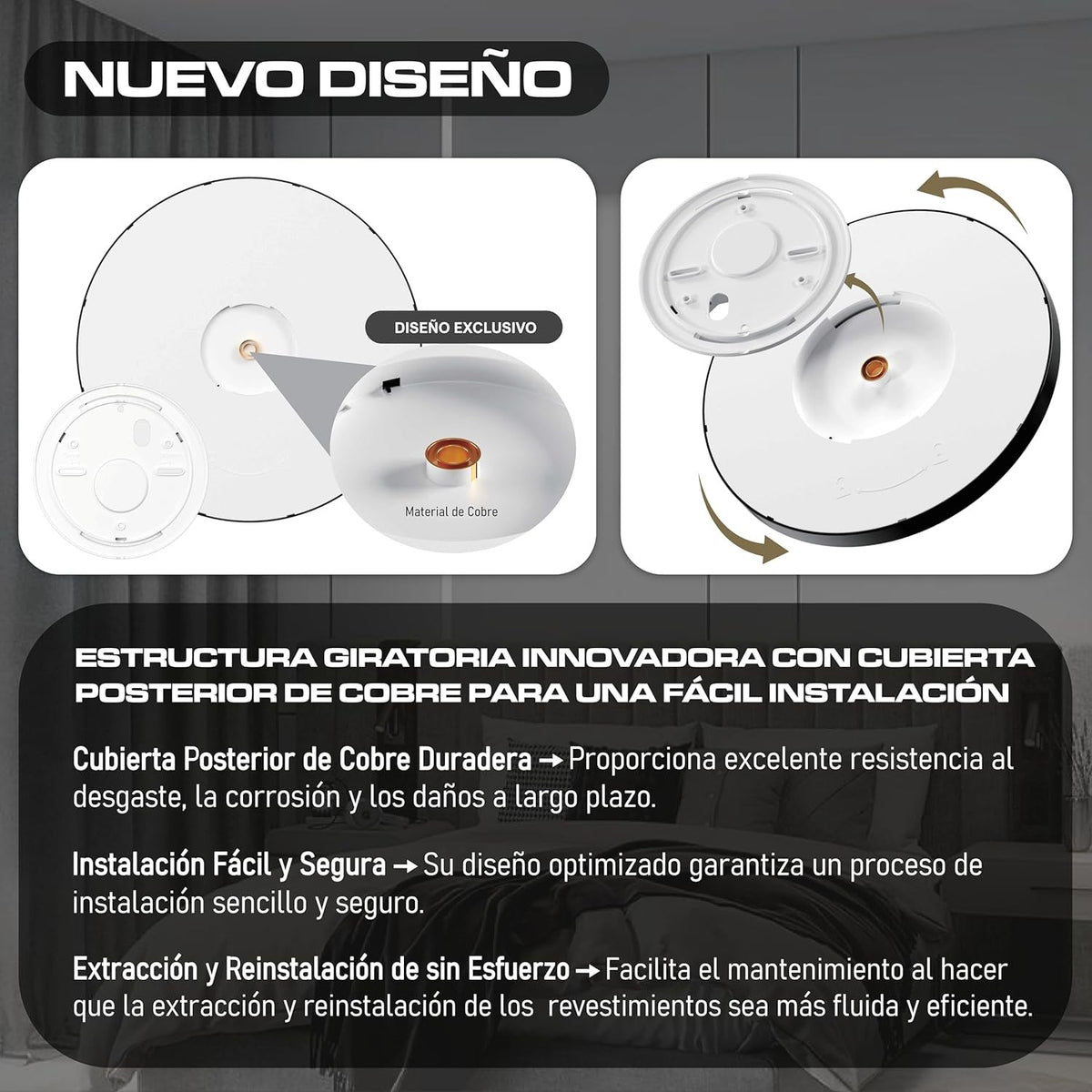 Plafón Salón, Plafones Para Techo Led, Plafón Cocina 30W