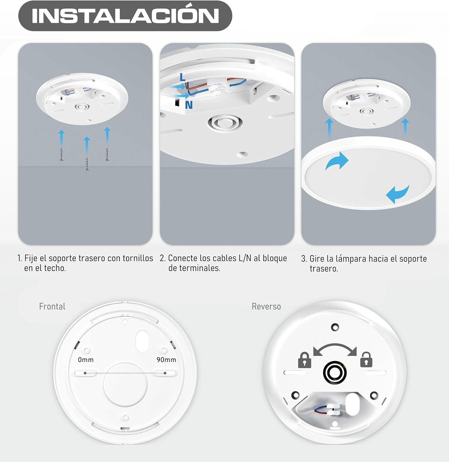 Plafonnier LED Plafond 40 Cm, Plafonniers Pour Plafond LED, sala 40W