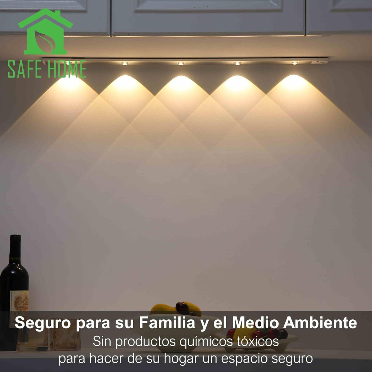 Luces Para Armarios Interiores, Luz LED Magnética Con Sensor De Movimiento,30 Cm