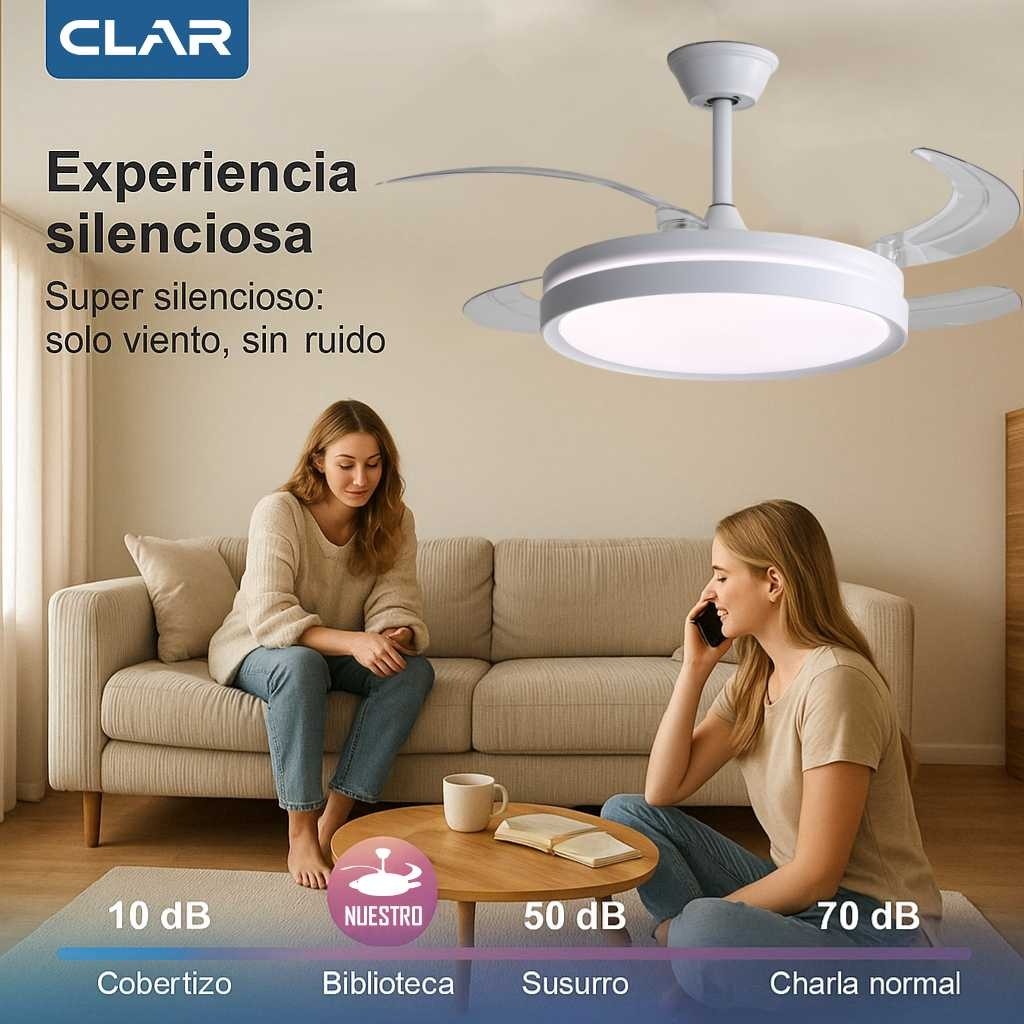 Ventilador de Techo Regulable CCT (Blanco)