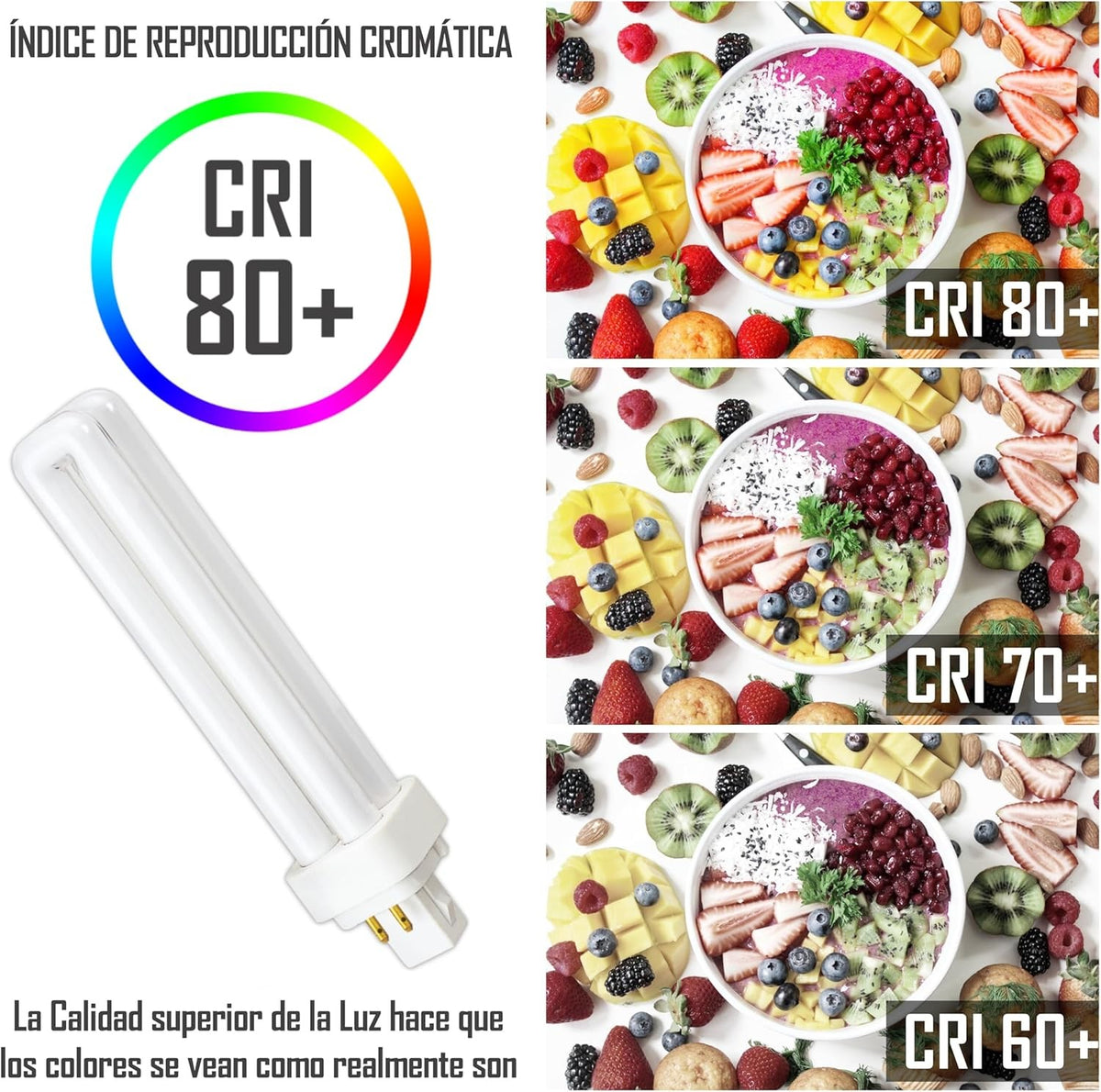 Bombilla Fluorescente Gemini D/E 26W G24q-3