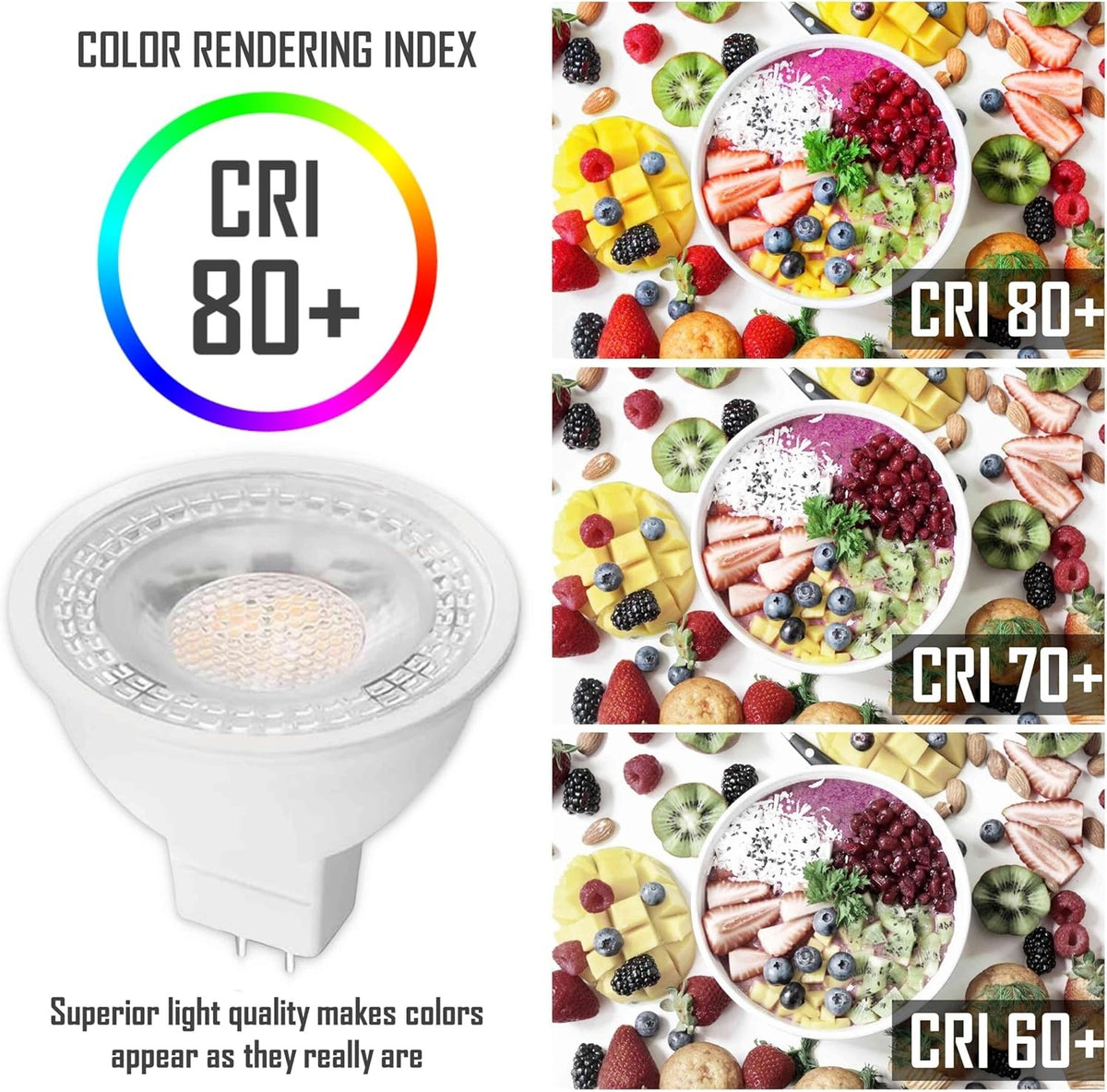 Bombilla LED GU5.3, MR16 LED, 3,5W