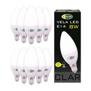 E14 LED Bulb, 8W (10-Pack)