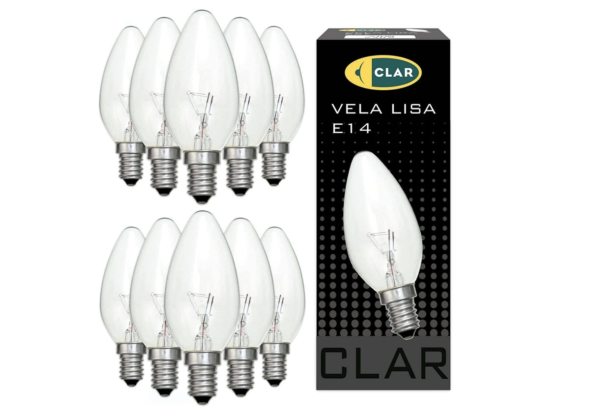 Bombilla Estilo Vela Clara E14 40W